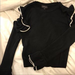 Topshpp Ruffle Crop Top sz S